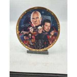 Hamilton Collection Star Trek TNG Plate - Best of‎ Both Worlds